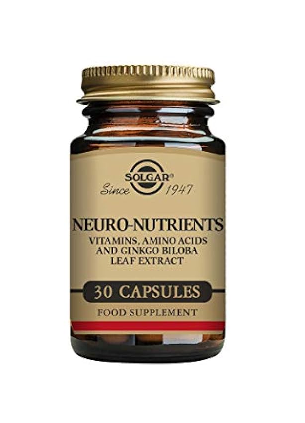 Solgar Neuro Nutrientes- Vegetales 30 cápsulas, 30 Unid