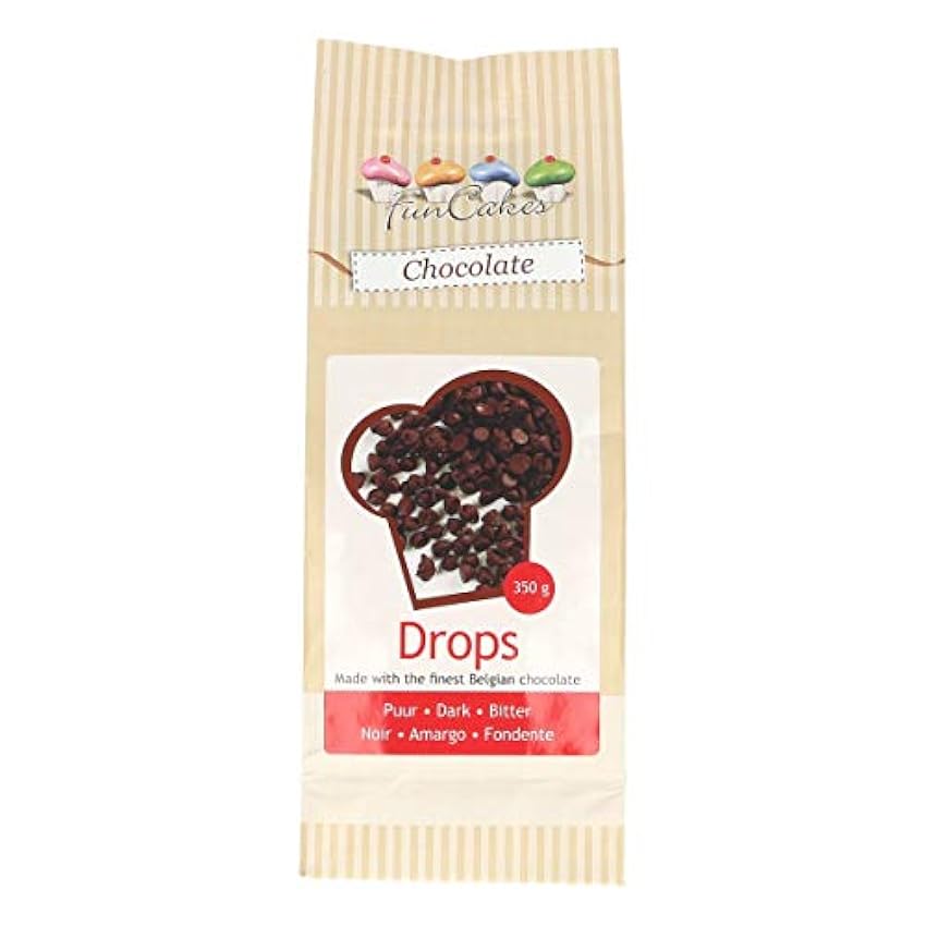 CAKESUPPLIES Chips Chocolate 350Gr Funcakes Fc42020-Negr o2fqGPPB