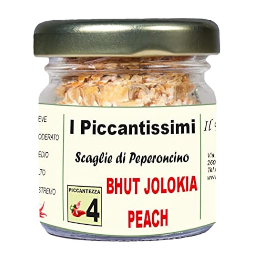 I Piccantissimi - Bhut Jolokia Peach extra picante en f