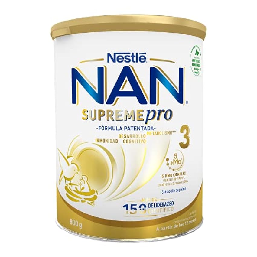 NAN Supreme 2 Leche De Continuación En Polvo Premium 3 latas x 800 g + Supreme 3 Leche De Crecimiento En Polvo Premium, 3 latas x 800 g ND6mzfcU