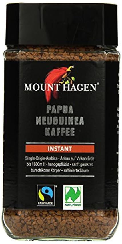 Mount Hagen Instant Fair Trade, 6 unidades (6 x 100 g) 