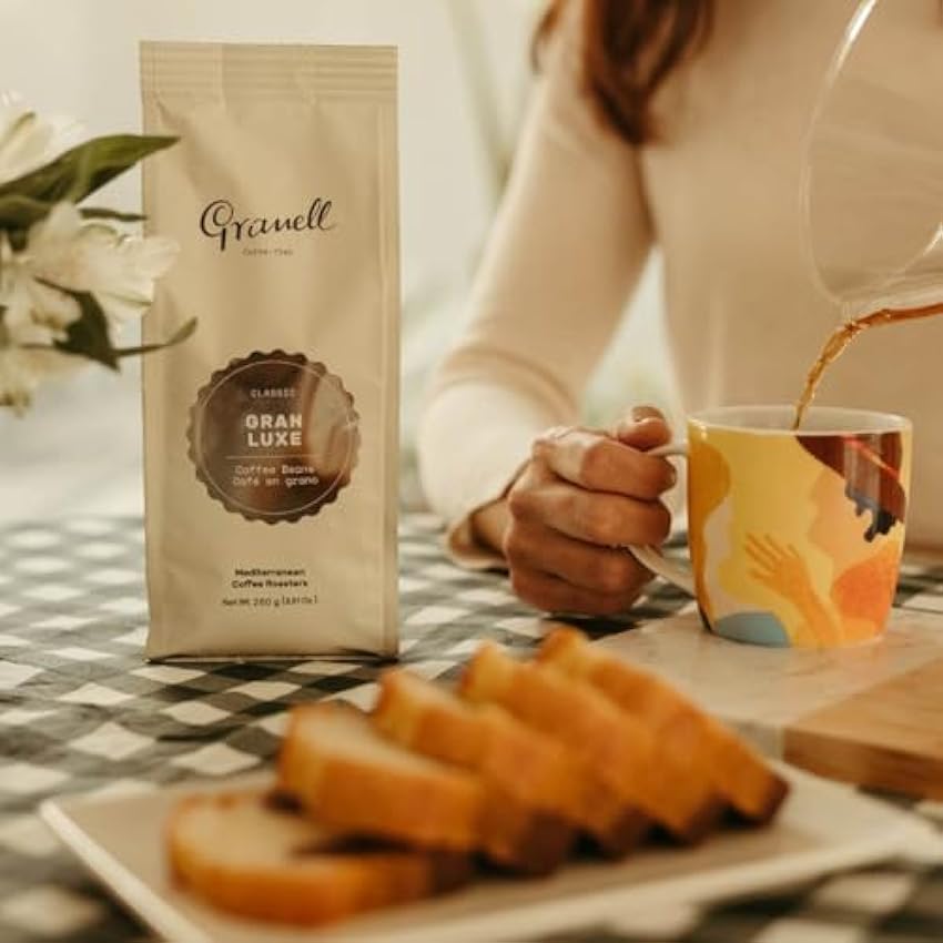 Granell Cafés · 1940 - Pack Degustación Café en Grano para Amantes del Café Solo | Café 100% Arábica Tostado Natural Brasil, Colombia y Gran Luxe | Intensidad Media | Pack de 3 x 250 g pQS4U4AZ