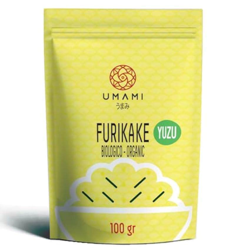 Umami Furikake con Yuzu Japonés Ecológico - 100gr - a base de sésamo tostado a bajas temperaturas y alga nori cultivada en Japón, ideal para condimentar arroces, ensaladas e incluso onigiri. GhWLBVej