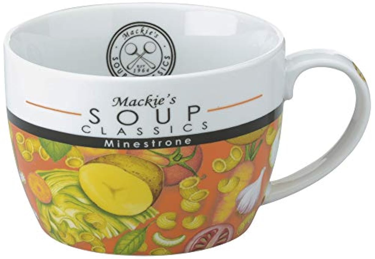 Mackie Classics de Sopa minestrone Sopa Taza, Multicolor kJu8Ej0s
