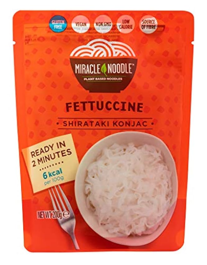 Tallarines Shirataki Miracle Noodle sin hidróxido de ca