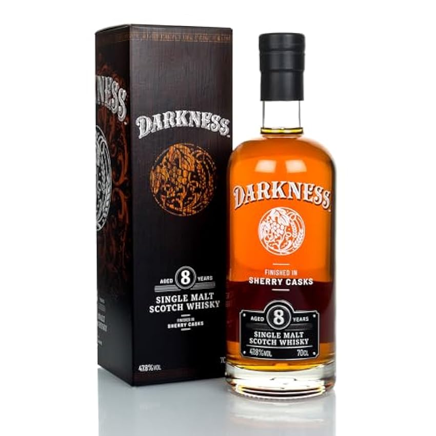 Darkness! 8 Years Old Single Malt Scotch Whisky SHERRY CASKS 47,8% Vol. 0,7l in Giftbox N7fMCYrm