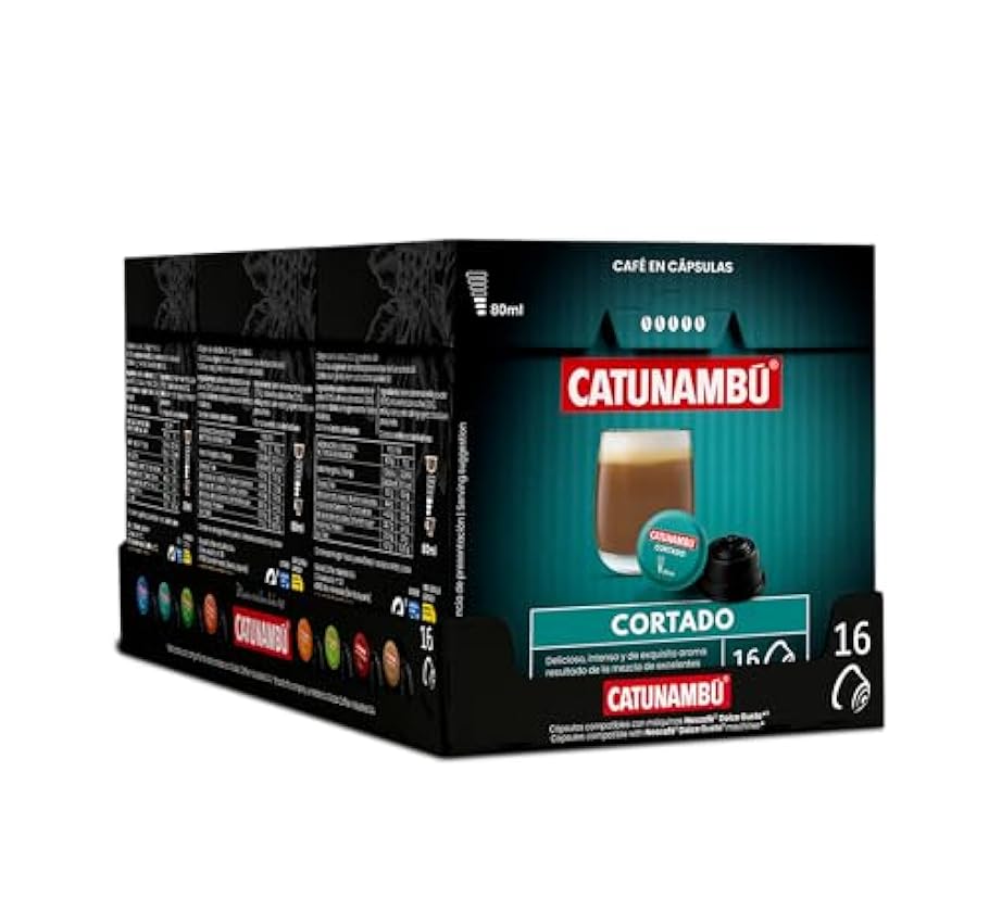 Catunambú - Cápsulas de café Cortado compatibles Dolce 