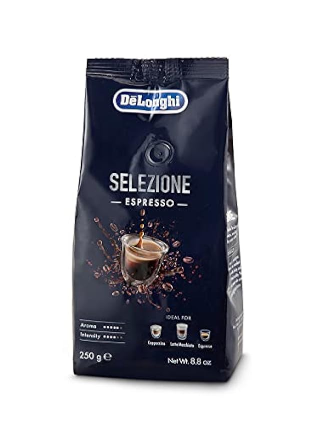 De´Longhi Selezione Espresso, Café en Grano Arábica 70% y Robusta 30%, DLSC605, Paquete de 500 gr PU00Uk6h