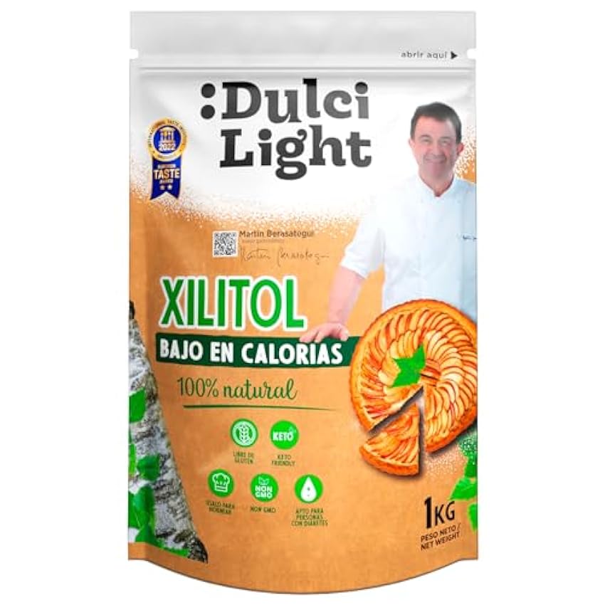 Edulcorante Xilitol Zero DulciLight 100% Natural 1 Kg O