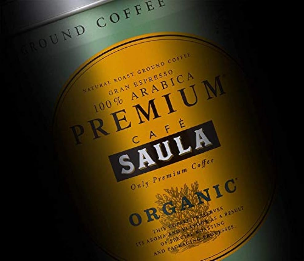 Café Saula grano Premium Ecológico 100% arábica - Pack 2 botes de 500 gr MS8jT2YK