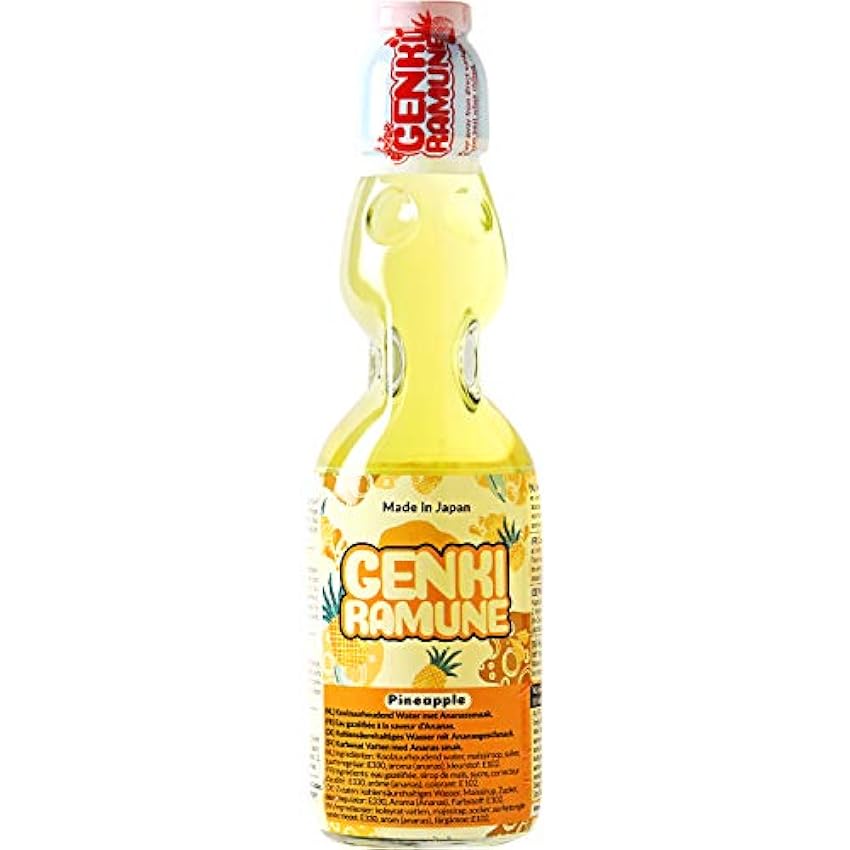 Ramune Bebida de piña paquete 30 x 200 ml 0.2 ml - Pack de 30 GDynPDrQ