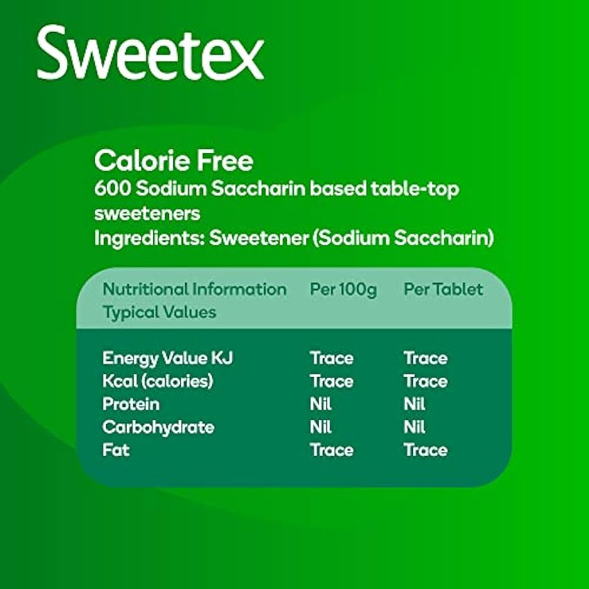 Sweetex Edulcorante sin calorías, 1200 tabletas PFBvOVAA