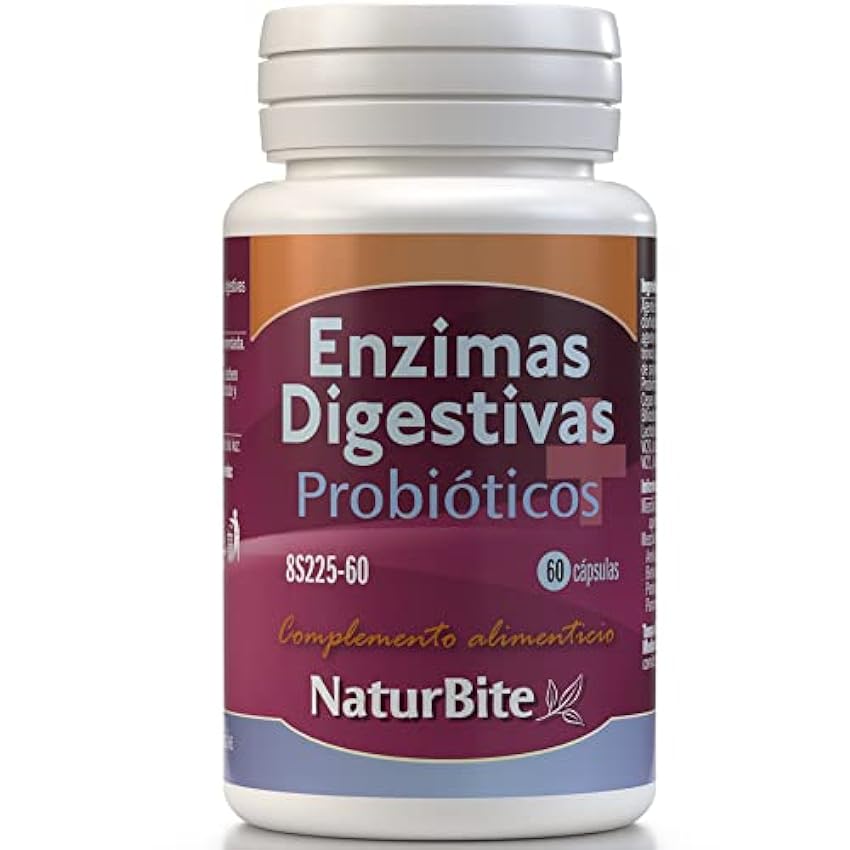 NaturBite Enzimas Digestivas Probióticos 60 cápsulas Re