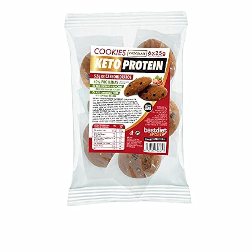Galletas Keto Protein Proteína Chocolate, 1.0 unidad kJ