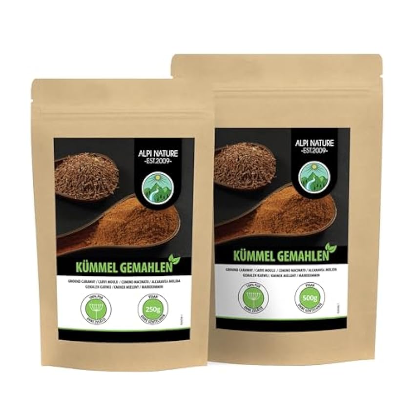 Semillas de alcaravea molidas (250g), semillas de alcaravea molidas, polvo de alcaravea 100% natural sin aditivos HdDg6lrh
