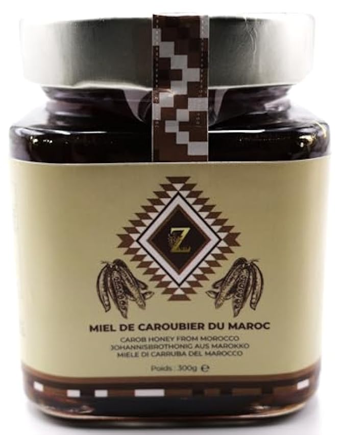 Miel de algarrobo de Marruecos 300g - 100% natural, Cos