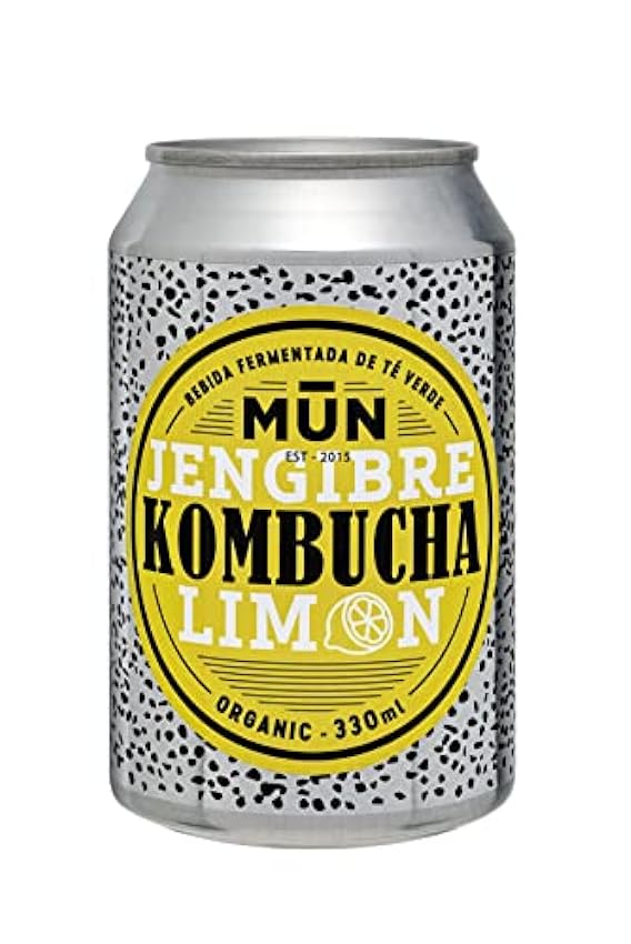 Mun Kombucha - Té Kombucha Jengibre y Limón 330ml - Pac