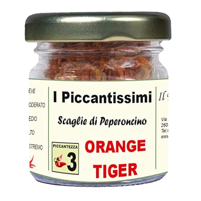 I Piccantissimi - ORANGE TIGER peperoncino piccante in 
