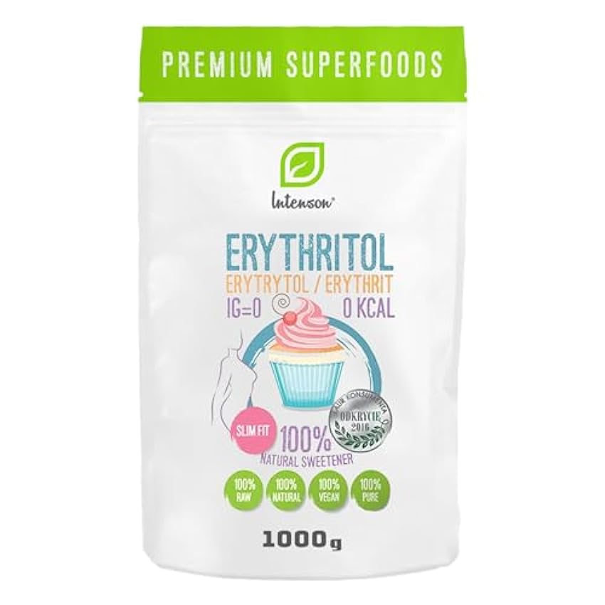 Eritritol 1 kg | Edulcorante 100% natural | Vegano | Ed