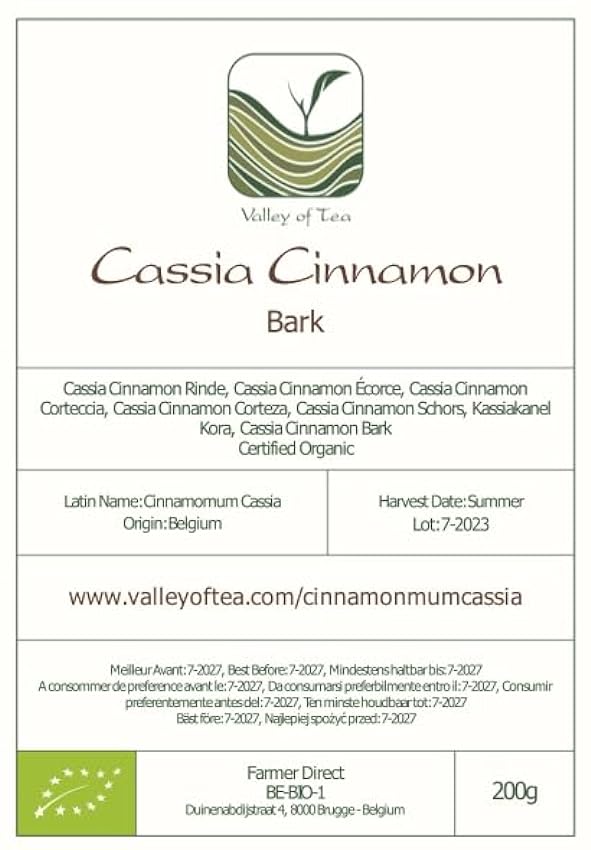 Canela Cassia Calidad Orgánica - CinnamomumCassia flmUJ90Y