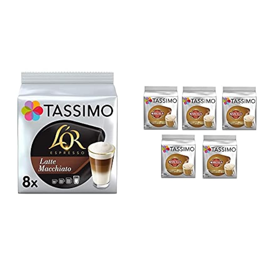 TASSIMO L´Or Café Latte Macchiato 5 paquetes de 8 