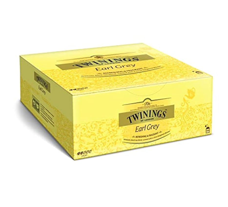 Twinings Earl Grey 200 g, 100 bolsas, 1 paquete (1 x 20