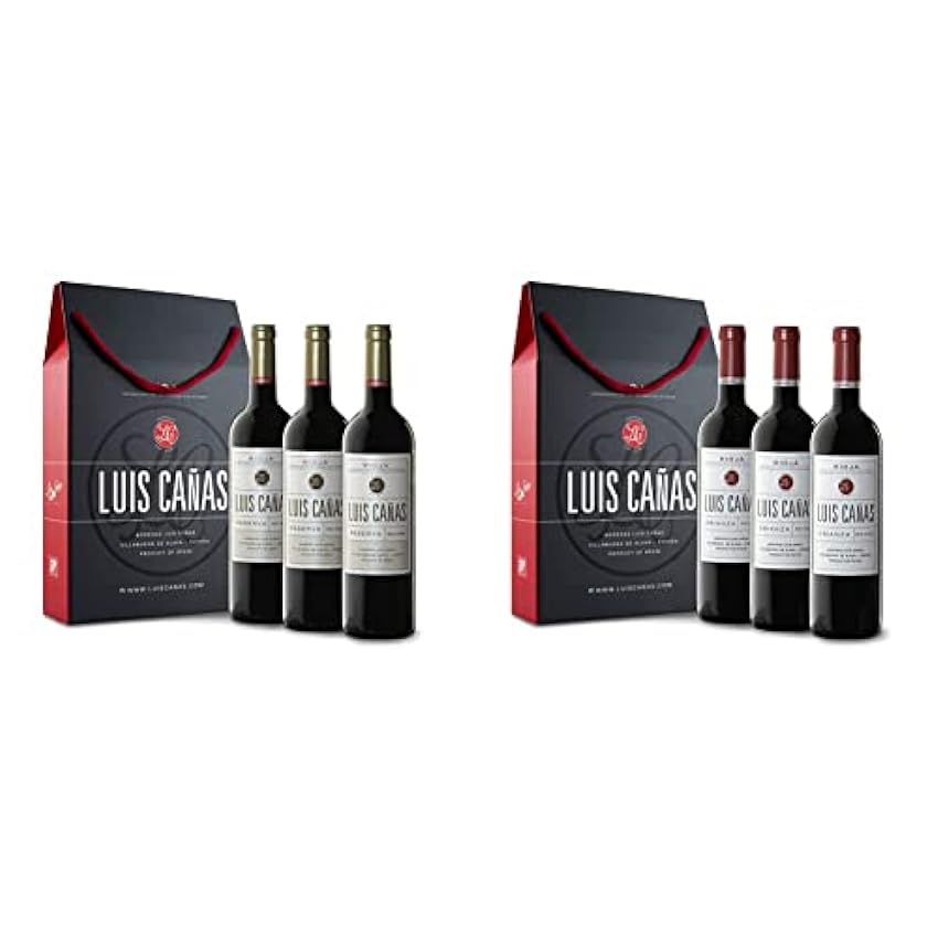 Luis Cañas Reserva Vino Tinto Estuche 3 Botellas - 750 ml & Luis Cañas Crianza Vino Tinto Estuche 3 Botellas - 750 ml plwf5sQw