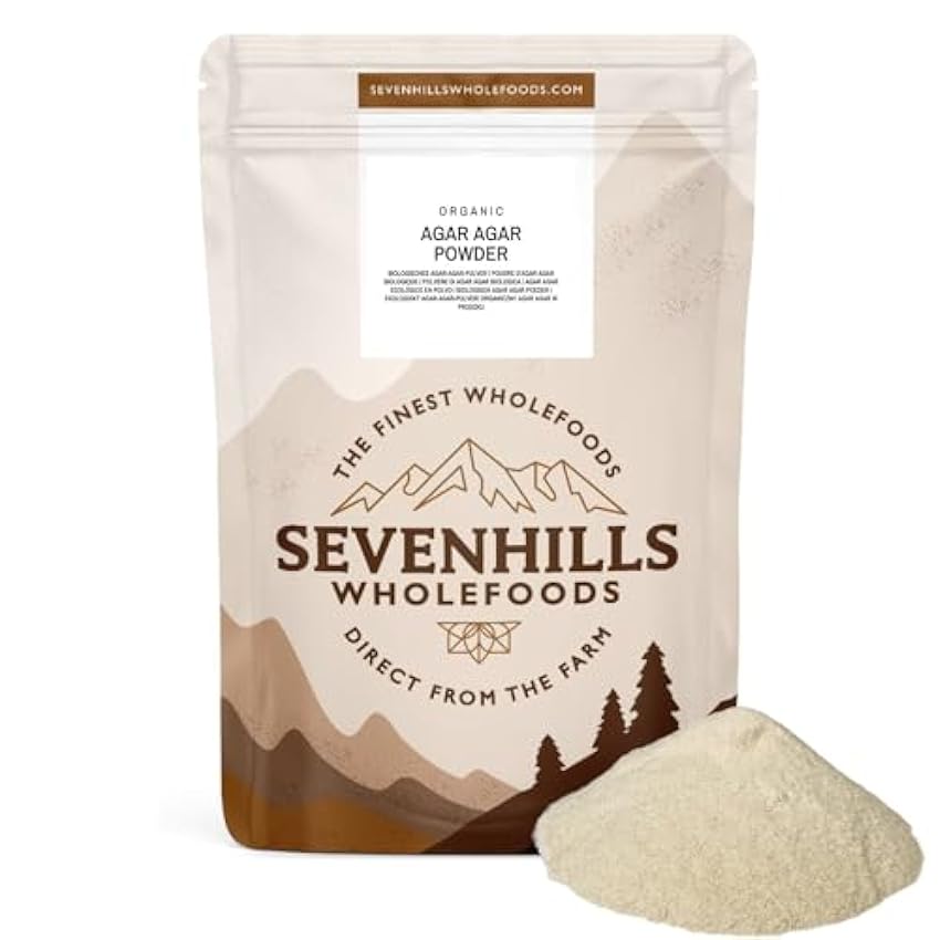Sevenhills Wholefoods Agar Agar Orgánico en Polvo 100g 