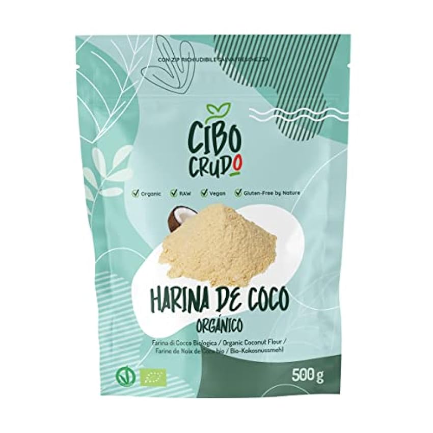 Harina de Coco Keto Orgánica - 500g. Harina de Coco sin