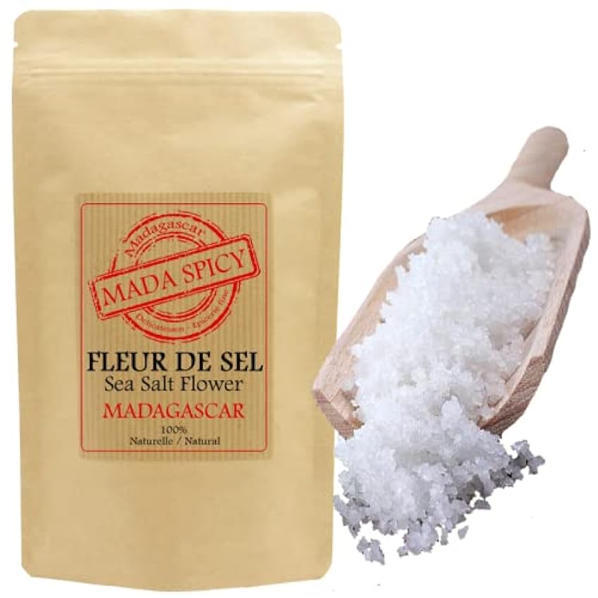 Flor de sal 1000g de Madagascar “ Gourmet Calidad ”. Bolsita eco cierre zip. p2K4OiXn