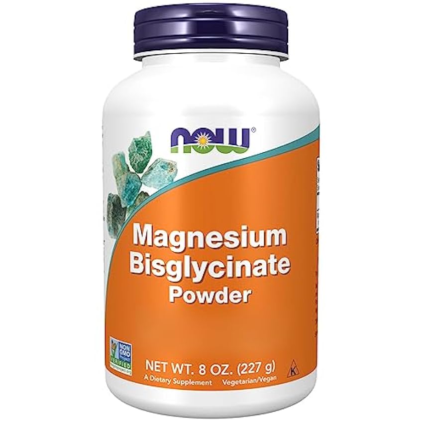 Now Foods, Magnesium Bisglycinate Powder, 227g Polvo ve