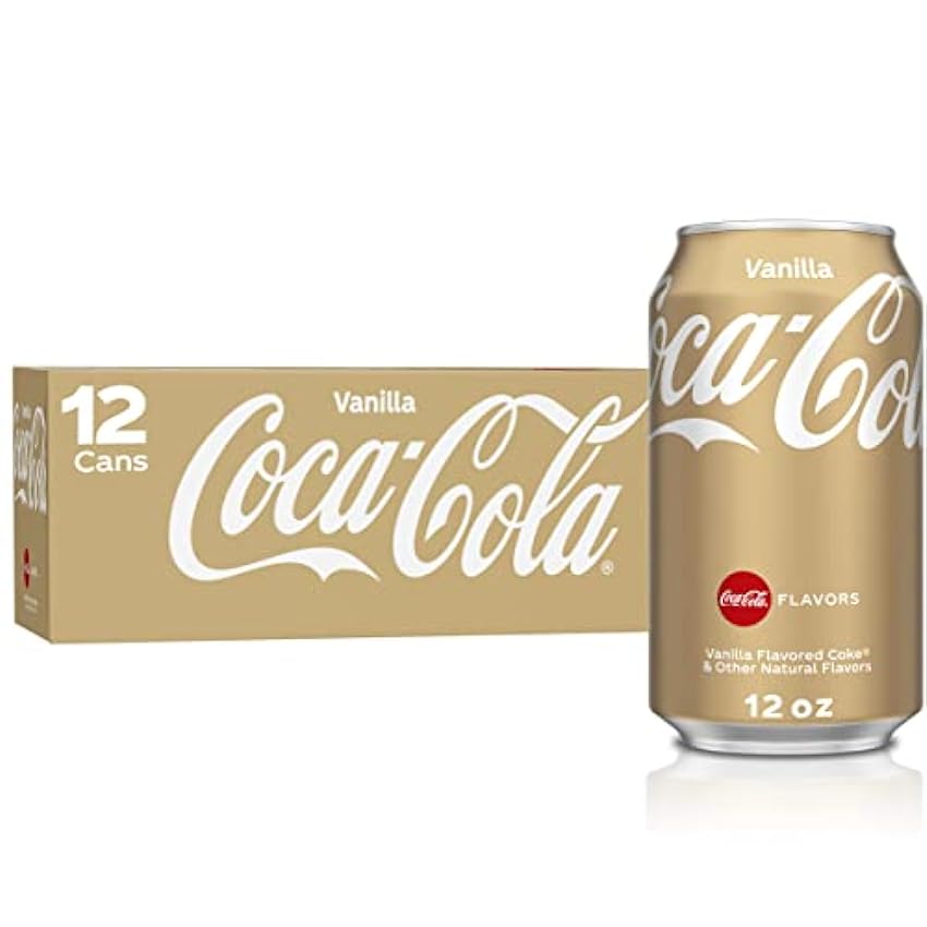 Coca Cola Refresco con gas, Sabor Vainilla - Paquete de