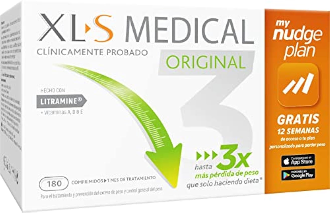 XLS Medical Original 1 mes de tratamiento (180 comprimidos) KNqS5a9a
