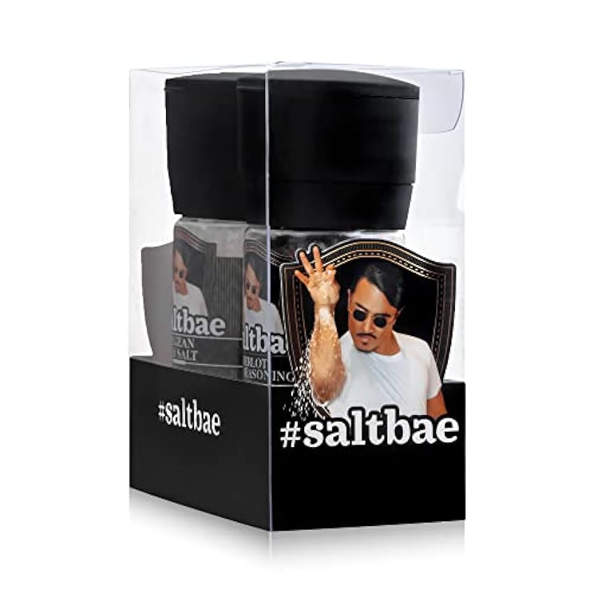 SaltBae® Duo Pack Condimentos de Sal - 2 piezas de especias para cualquier cocinero casero o maestro de la parrilla - ideal como set de regalo para fiestas de BBQ MqO3sCO6