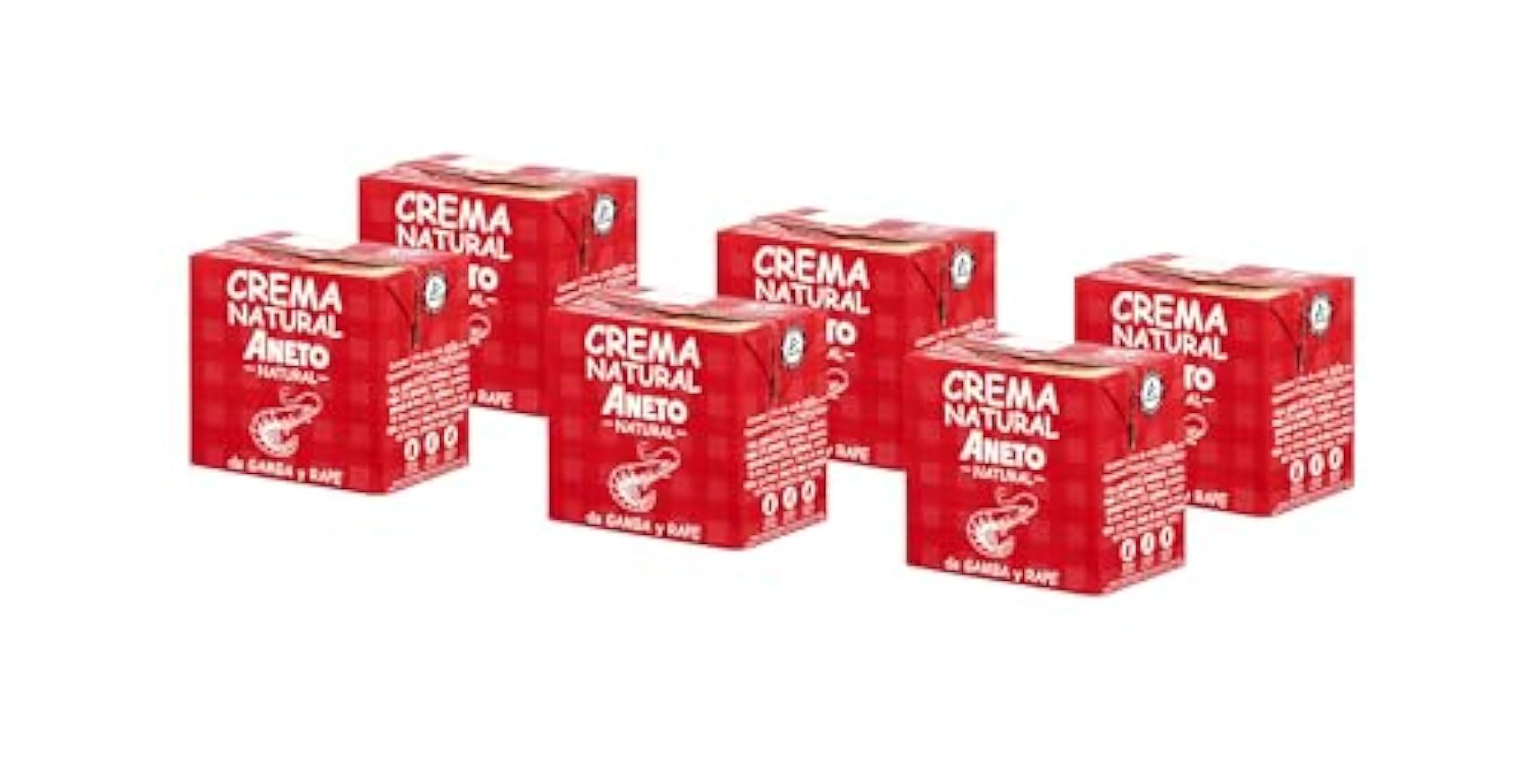 Aneto 100% Natural - Crema de Gambas y Rapé - caja de 6 unidades de 0,5 litro mkqpeIBe