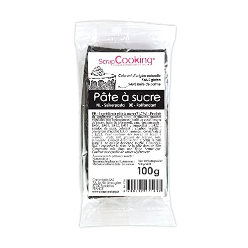 Pasta de azúcar negra - 100 g lN1m4EF1