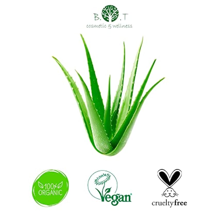 B.O.T Cosmetic & Wellness - Jugo de Aloe Vera 100% Natural | Rico en Vitaminas y Minerales | Ideal para Desintoxicación y Piel, 250 ml g3FFNCjp