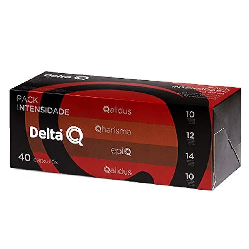 Delta Q Pack XL epiQ 40 Cápsulas de Café Intensidad muy Alta 40 Cáp + Q 40 Cápsulas Intensidades Altas 40 Cápsulas nJAV4rWG