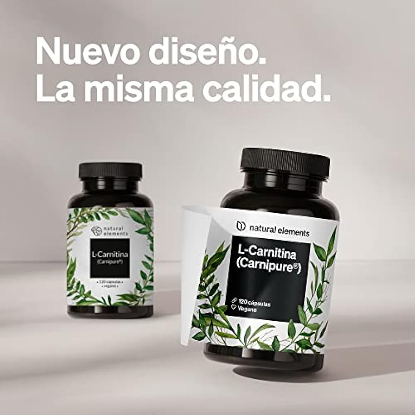 L-Carnitina 2000mg - Primera calidad: Carnipure® de Lonza - 120 cápsulas - Probado en laboratorio, alta dosificación, vegano IzIXenVp