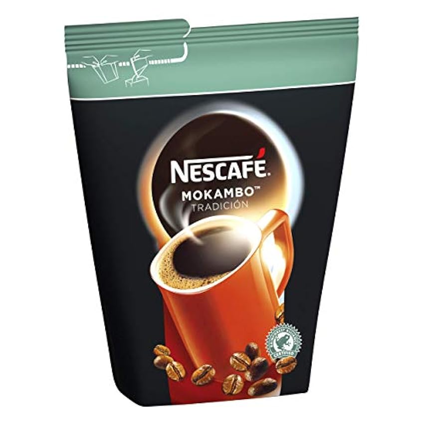 NESCAFÉ Mokambo Tradición, café soluble con sello de calidad Rainforest Alliance, 1 unidad (500 g) nDFeRGTt