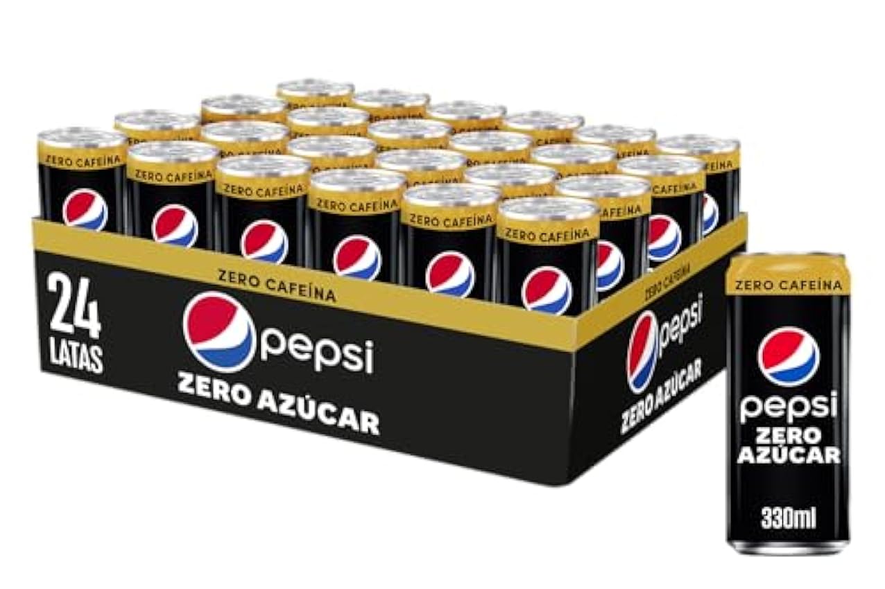 Pepsi Zero Sin Cafeina, 330 ml, Pack 24 lata FRbrewef