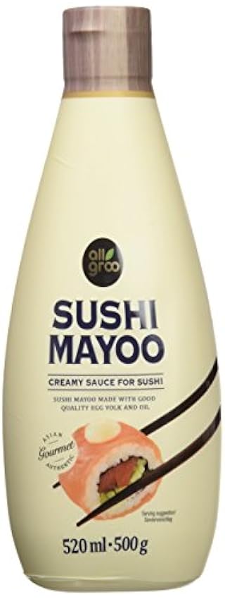 Allgroo Mayonesa para Sushi - Paquete de 12 x 520 ml - 