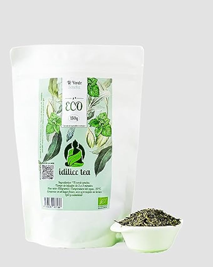 IDILICC TEA | Té Verde Sencha Eco | a Granel 150 Gramos