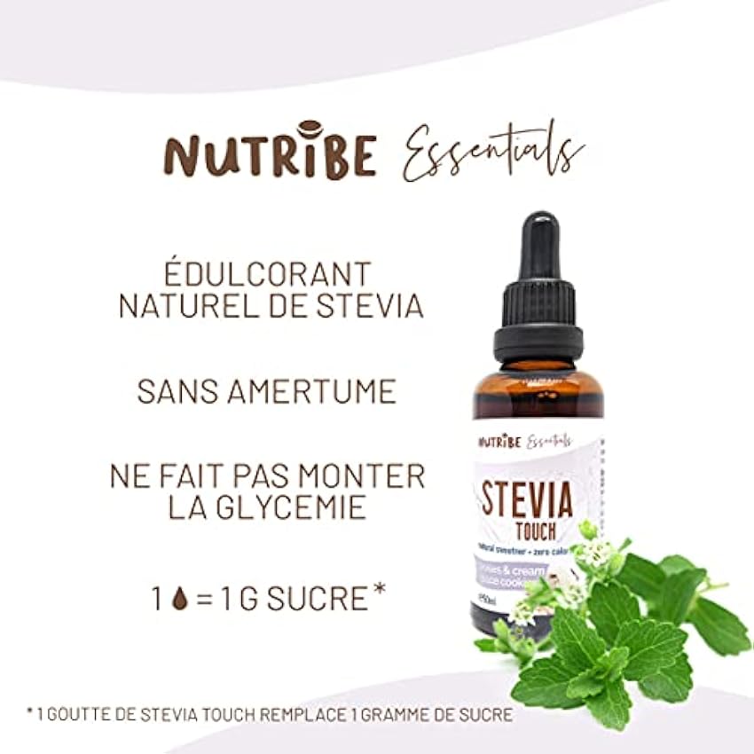 Stevia Touch 50 ml edulcorante natural de stevia | Arce – Sin azúcar, sin calorías, keto, paleo, vegano GeJ0h537