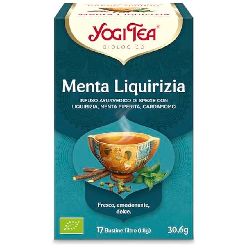 Yogi Tea Regaliz Menta Bio - Infusión Ayurvédica - Mezc