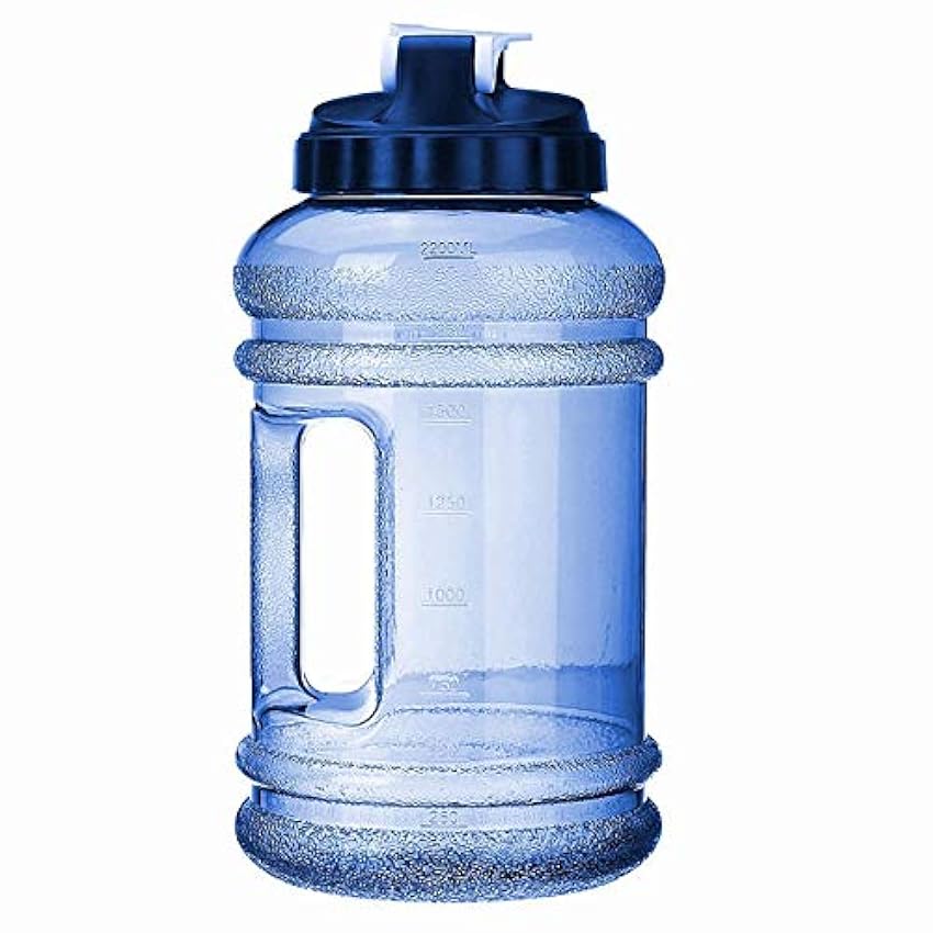 AOOF 2.2l Boca Grande Bpa Deporte Gimnasio Libre Entrenamiento de la Bebida de la Bebida de la Botella del Agua Taza de Viaje de la Gran Capacidad de la Botella de Agua. (Color : Blue) JMDWRdtv
