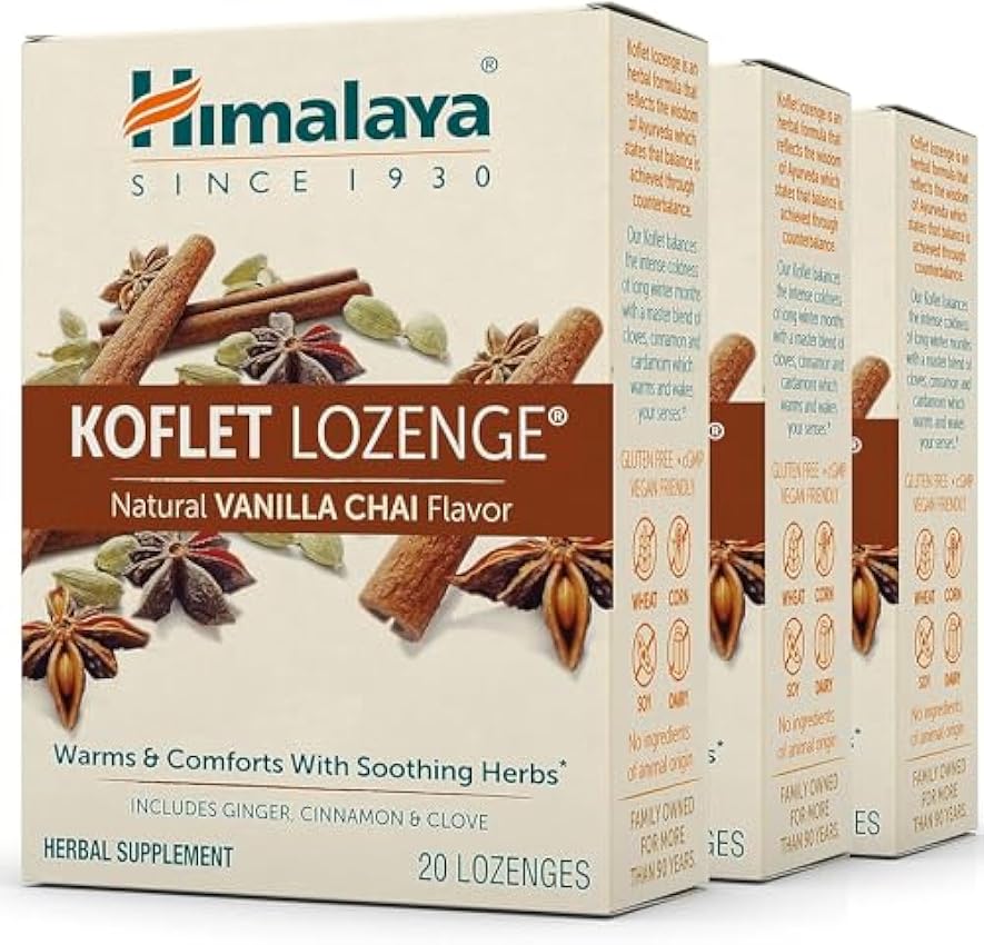 Himalaya Koflet Lozenge Vanilla Chai 20ct (MIN 6) pIXaR