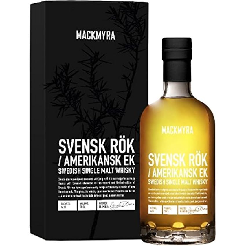 Mackmyra Svensk Rök American Oak Single Malt Whisky - 700 ml fuszYgrU