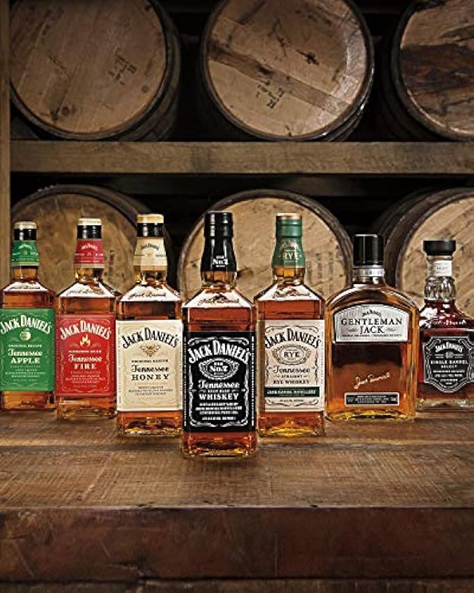 Jack Daniel´s Tennessee Whiskey Old No.7 Cristal, Whiskey Suave e Intenso al Paladar, 40% Vol. Alcohol, 500ml GLYWxS5Z