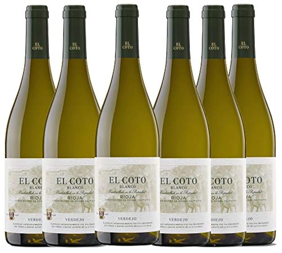 El Coto Verdejo blanco | Vino blanco DOC Rioja | Variedad Verdejo | Fino e Intenso | Caja 6 botellas 750 ml jJ0iuA42